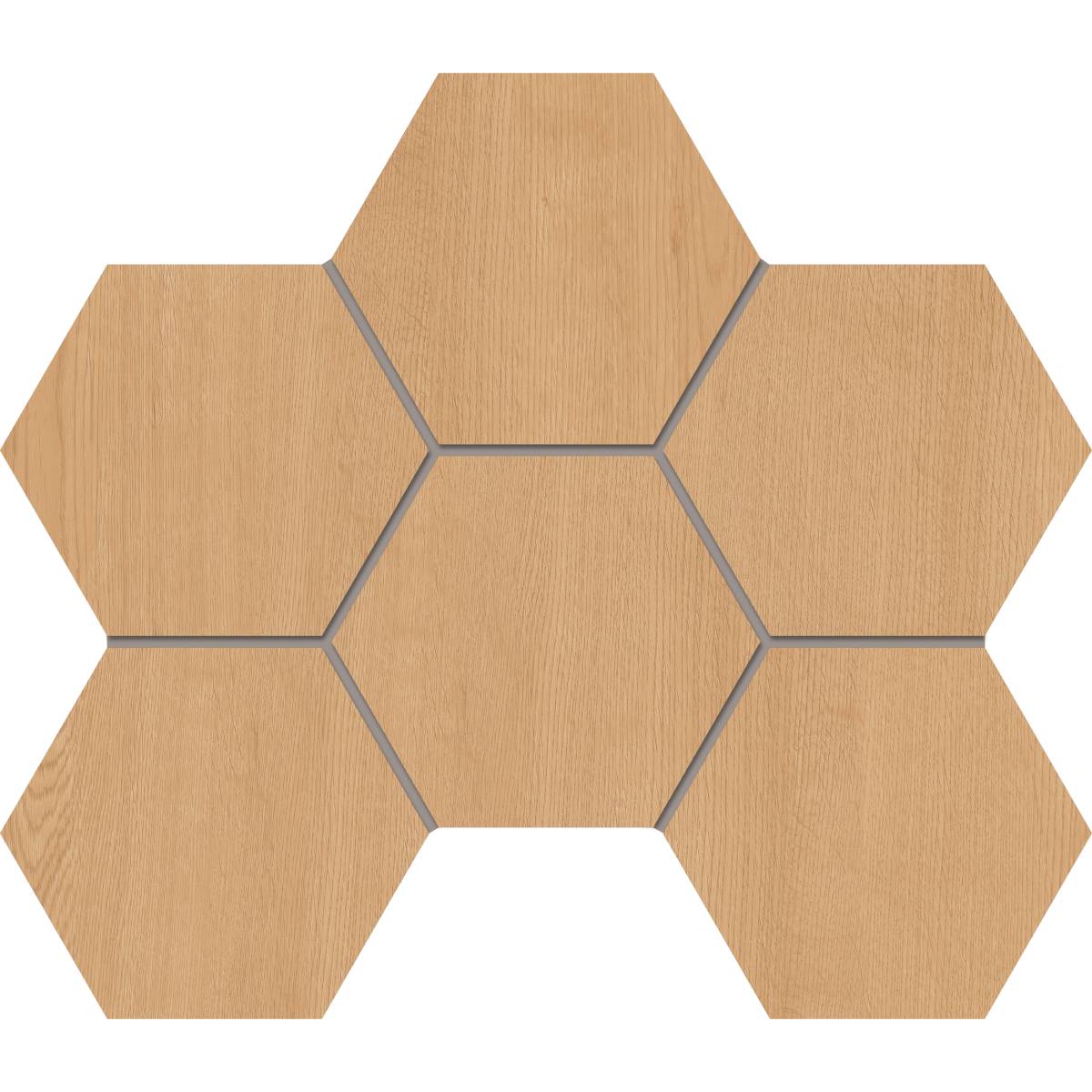 CW04 Classic Wood Honey Oak Hexagon 250x285 неполированный бежевый мозаика