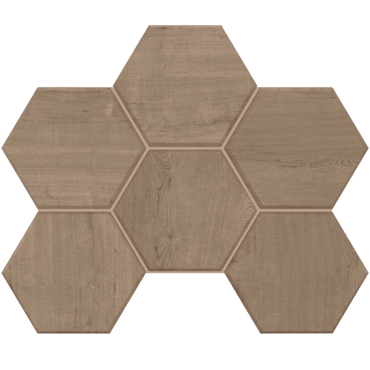 CW03 Classic Wood Rusty Beige Hexagon 250x285 неполированный бежевый мозаика